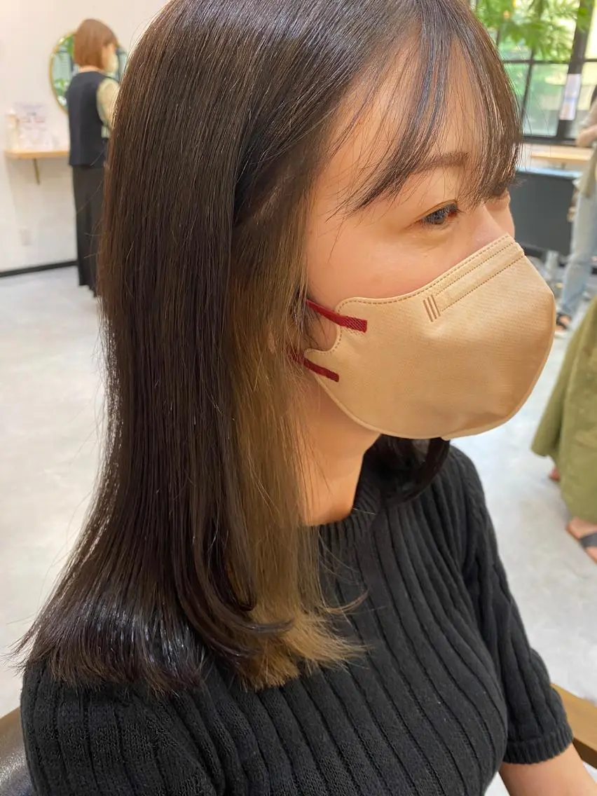 ロング カラー デザインカラー ダブルカラー イヤリングカラー インナーカラー ロング CARICIA🌱 masaeのヘアスタイル