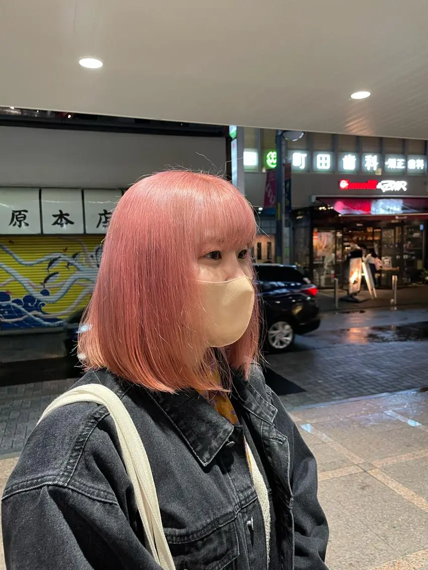カラー ハイトーンカラー ピンクカラー ヘアカラー ピンクカラー🎀/ ミルクティー🍼花音のヘアスタイル
