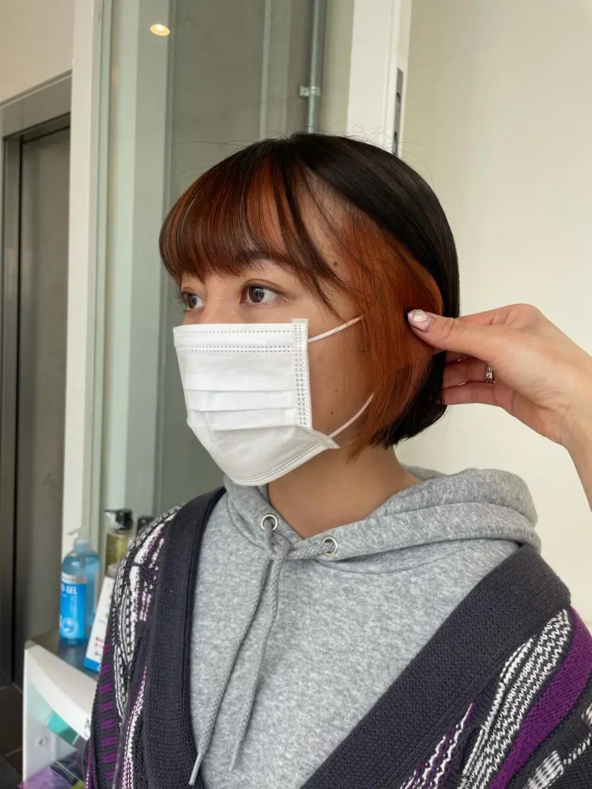 ショート カラー パーマ ヘアアレンジ ヘアカラー 💗無料カットモデル 募集中yu-ki💗のヘアスタイル