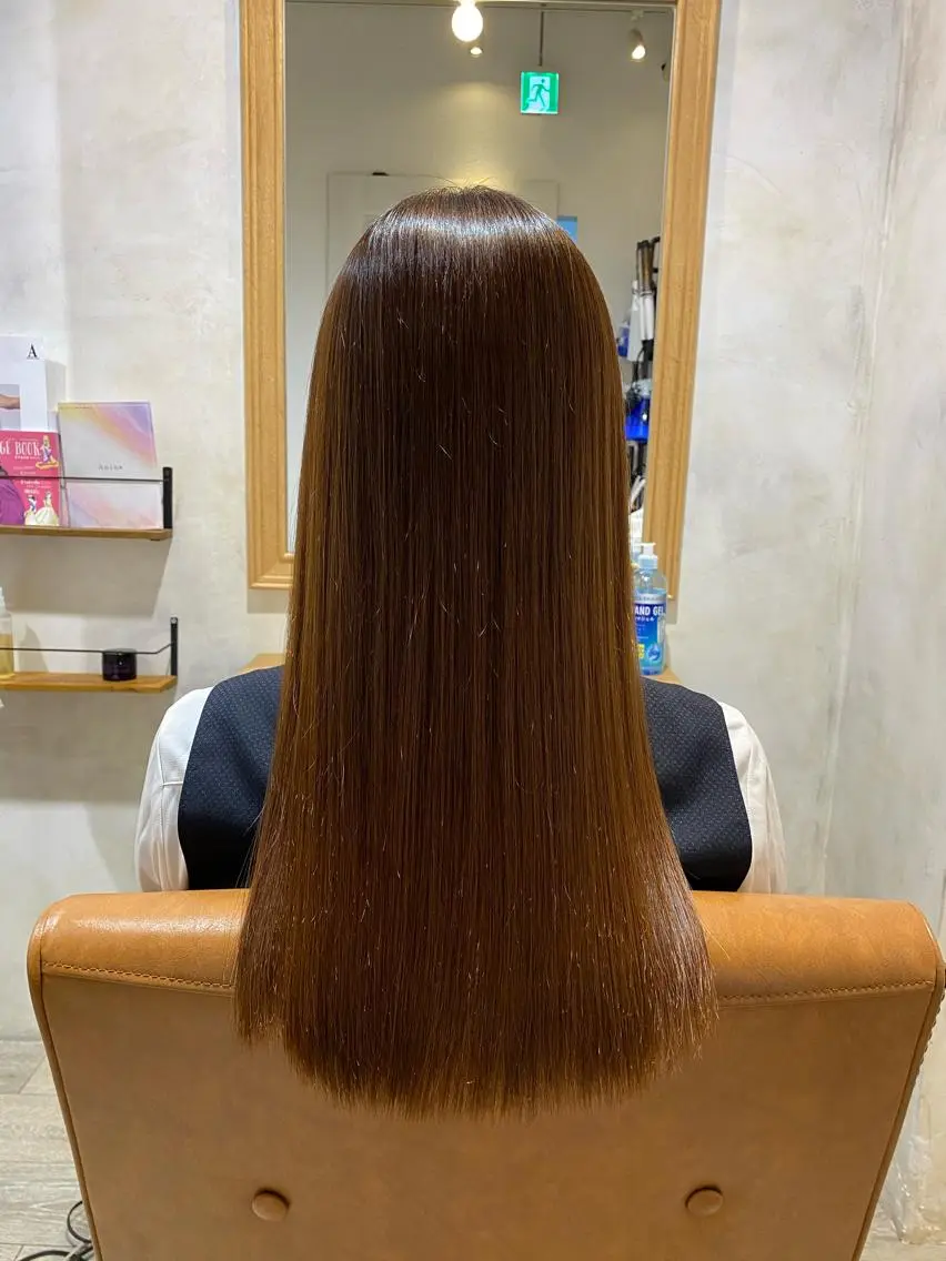 ロング カラー パーマ メンズ 縮毛矯正 MASAKI 髪質改善 /縮毛矯正のヘアスタイル
