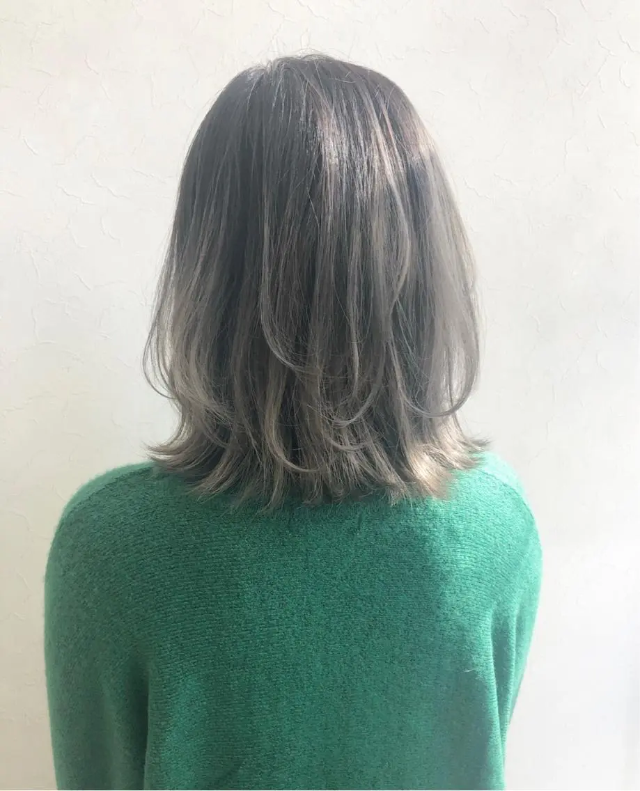 ミディアム カラー ヘアカラー トリートメント nakahara madokaのヘアスタイル