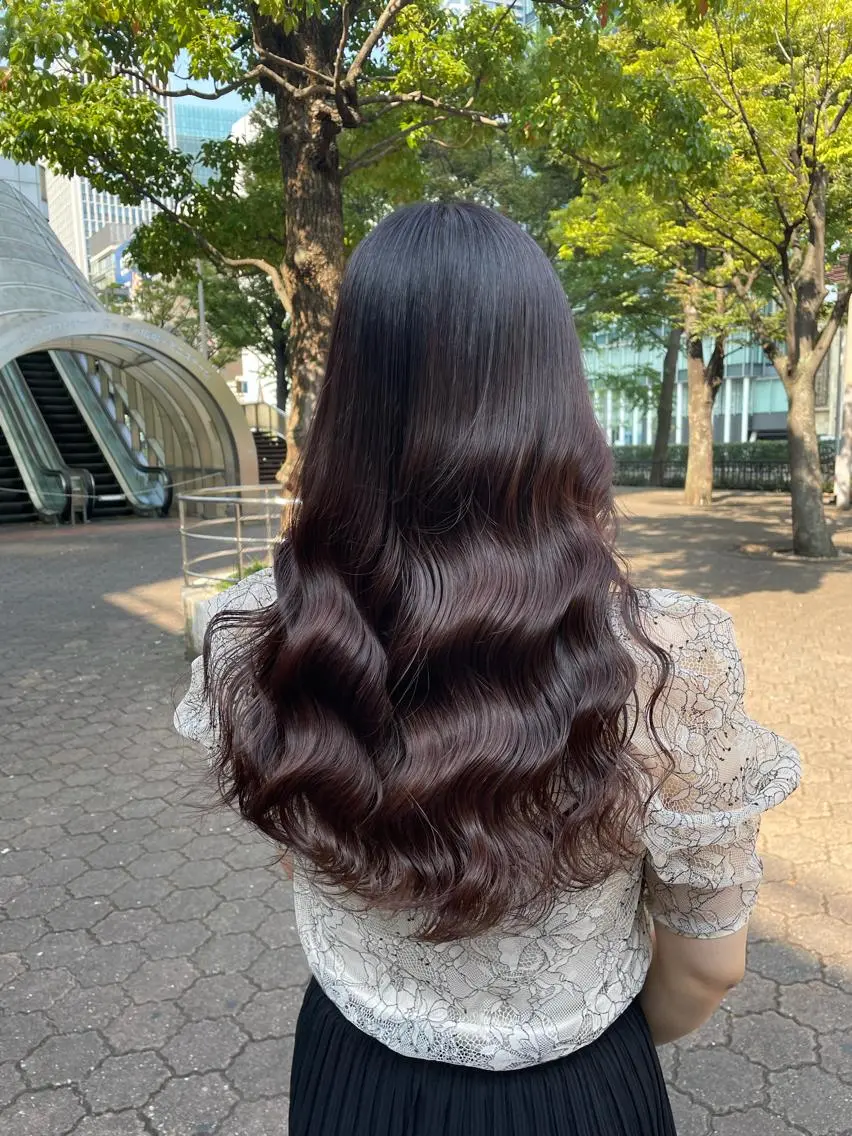 ロング 透明感カラー🇰🇷 レイヤー✨桑原　研太のヘアスタイル