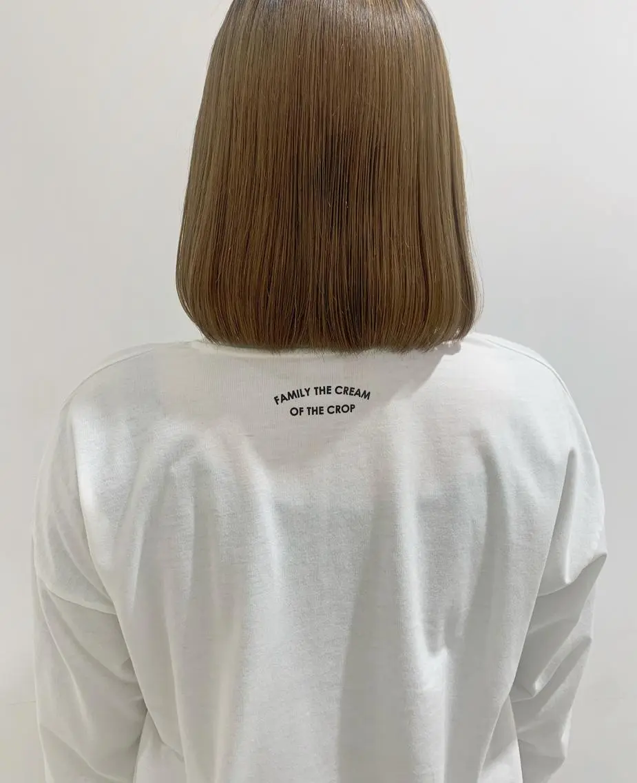 ミディアム カラー カット ヘアカラー トリートメント ブリーチなしWカラー ／レイヤー🎀マリノのヘアスタイル