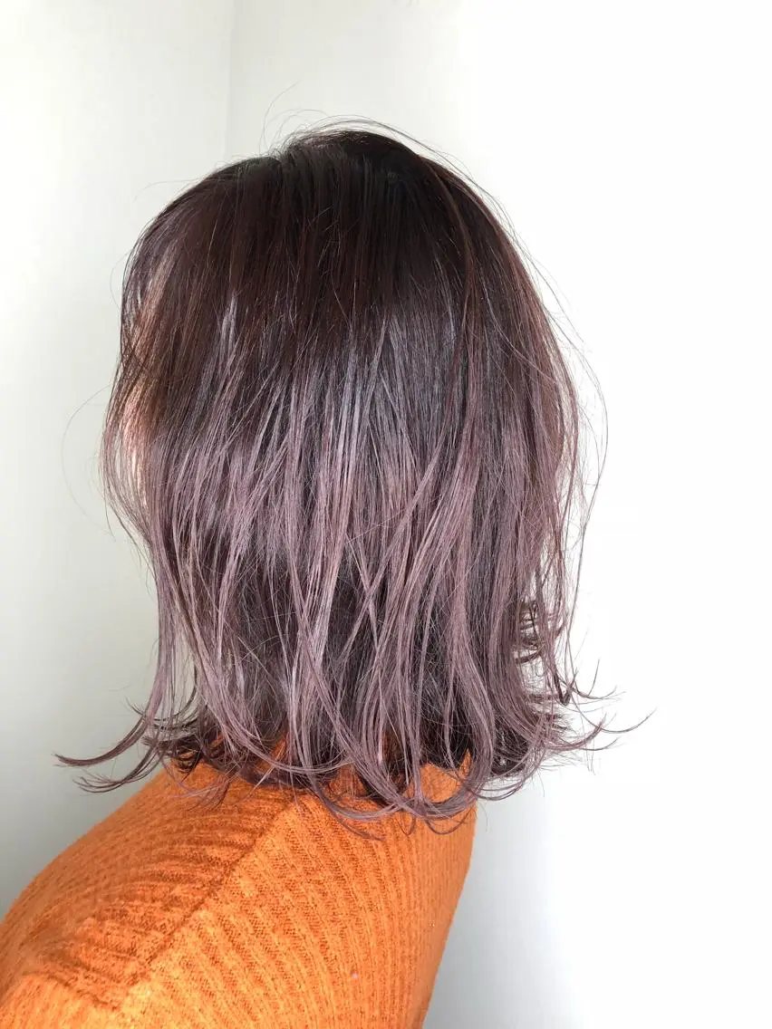 ミディアム カラー ナカムラ リナのヘアスタイル