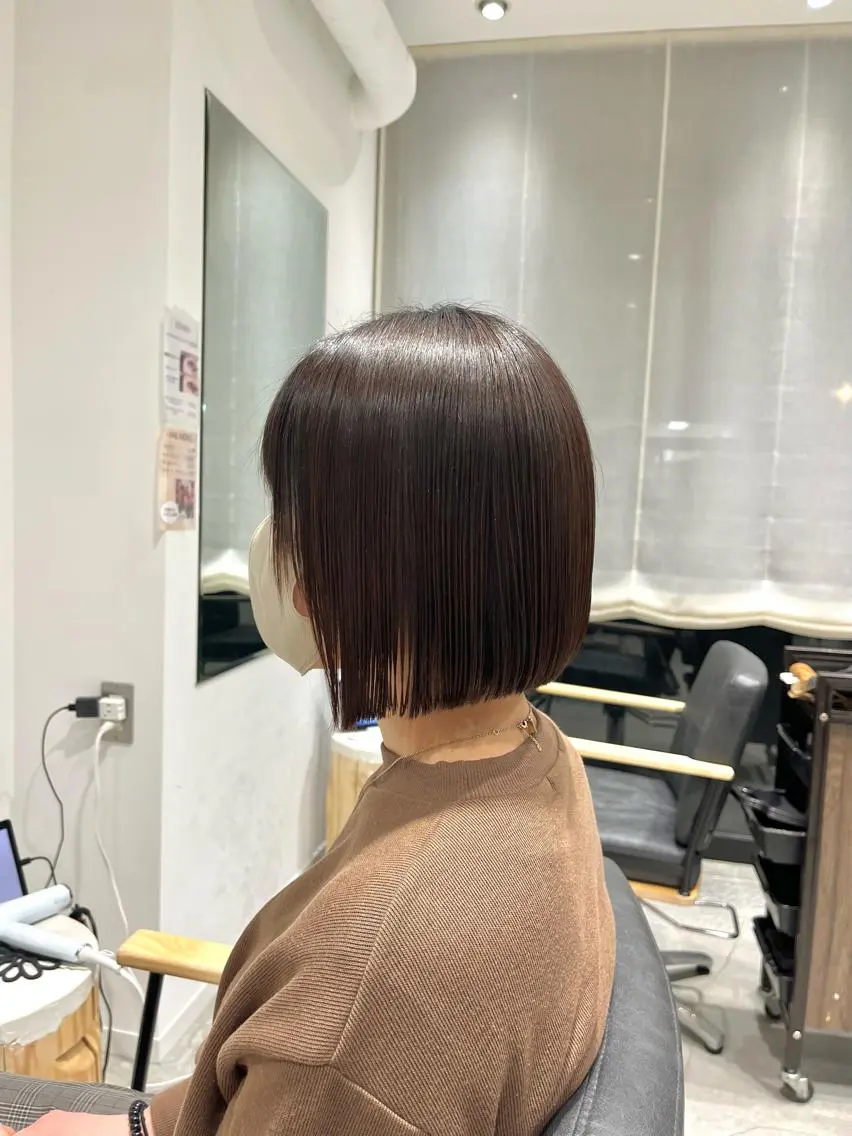 ショート カット 縮毛矯正 ボブ/美髪矯正 /佐藤　奈巳のヘアスタイル