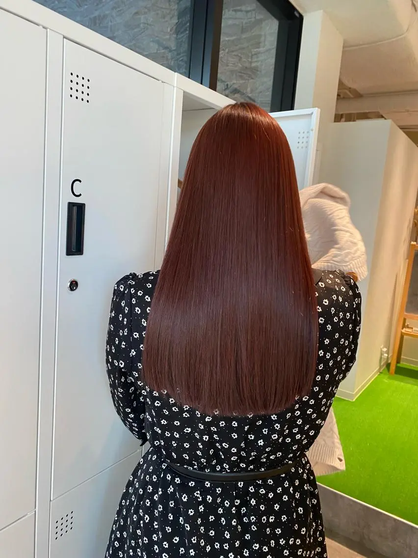 ロング 縮毛矯正 カット 縮毛矯正 オスズ 🎀´-のヘアスタイル