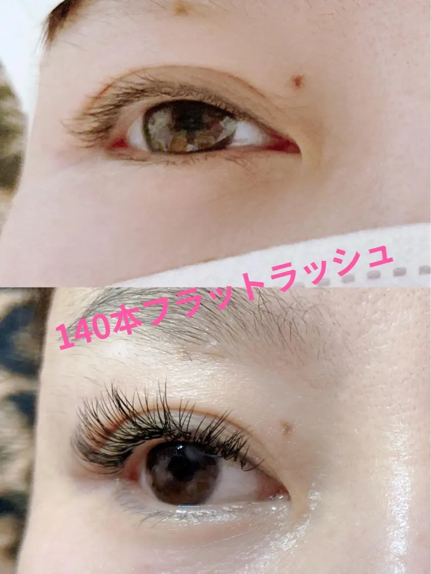 マツエク・マツパ フラットラッシュ セーブル Eye Glossのマツエク・マツパデザイン