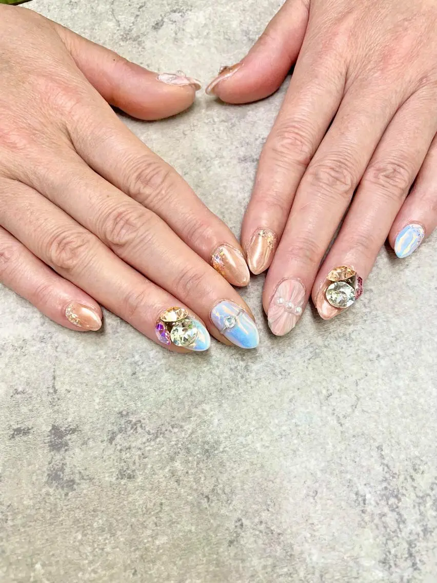 ネイル ミラーネイル ハンドネイル ハンドケア FASTNAIL PLUS 新宿店のネイルデザイン