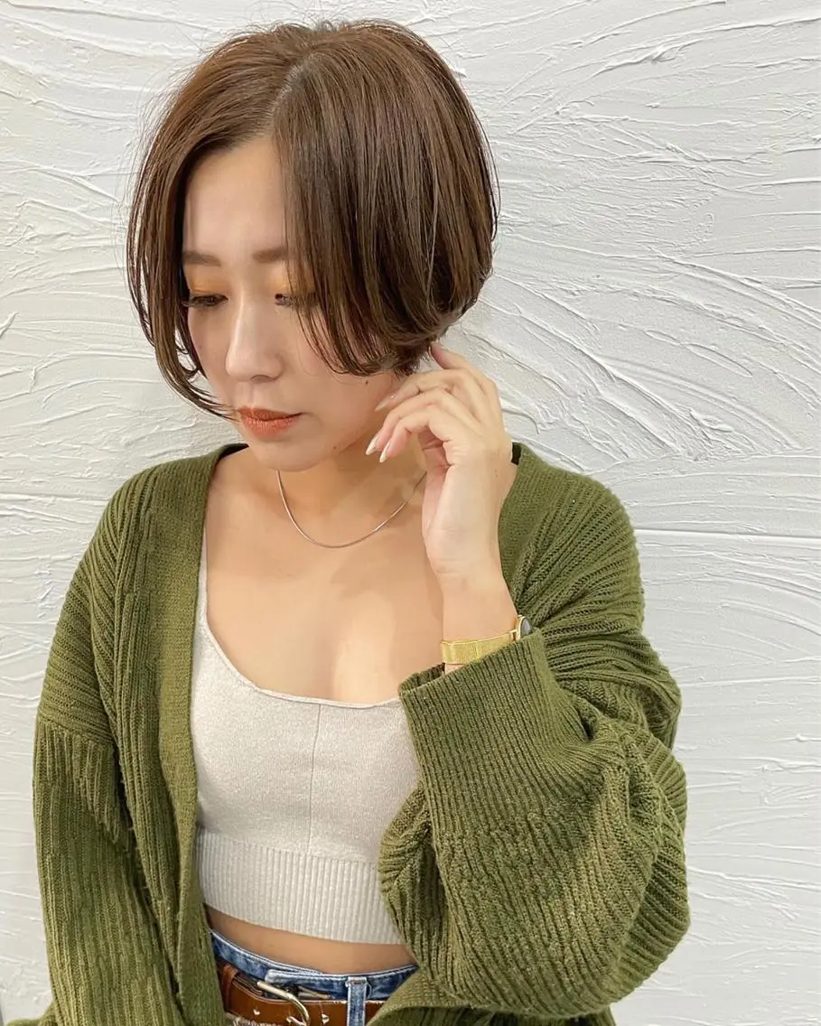 ショート カラー アッシュ Sakairi Yunaのヘアスタイル