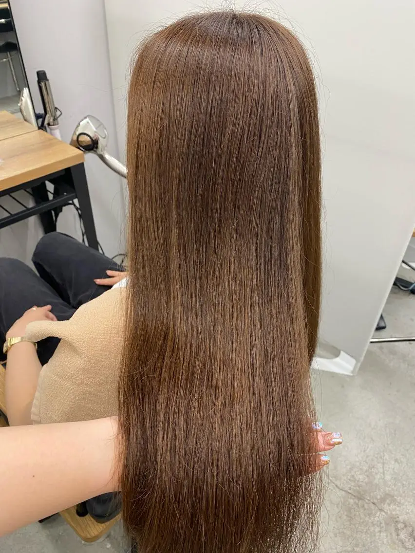 ロング ヘアカラー トリートメント ナガイ アヤのヘアスタイル