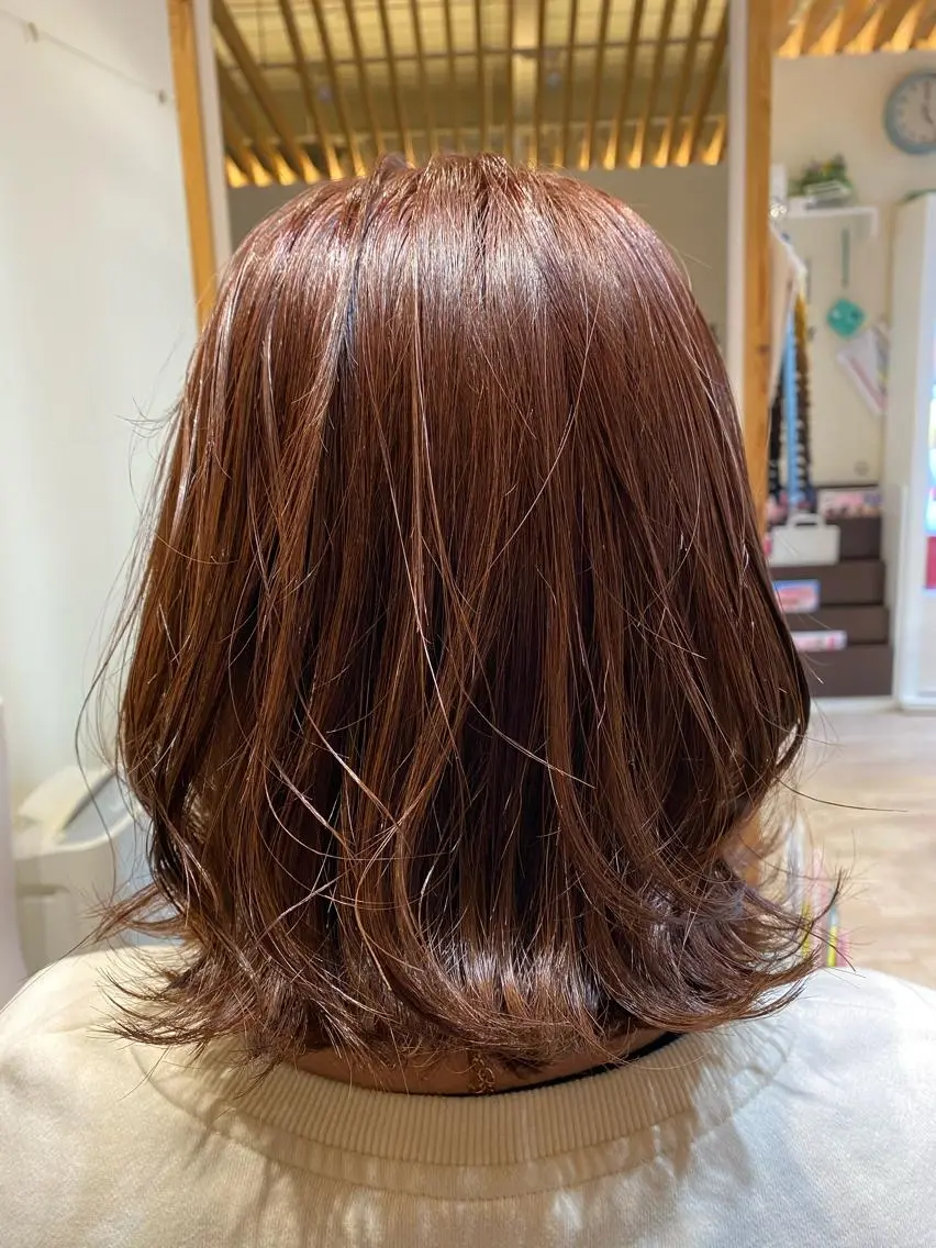 セミロング カラー 関口 友行のヘアスタイル