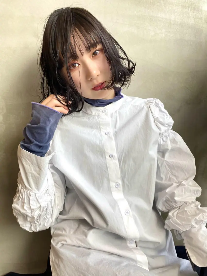 ショート カラー ヘアアレンジ マツエク・マツパ 透明感カラー ハイライトカラー 外国人風カラー ハイライト レイヤーカット 夜23時まで予約🉑 reverieあきらのヘアスタイル