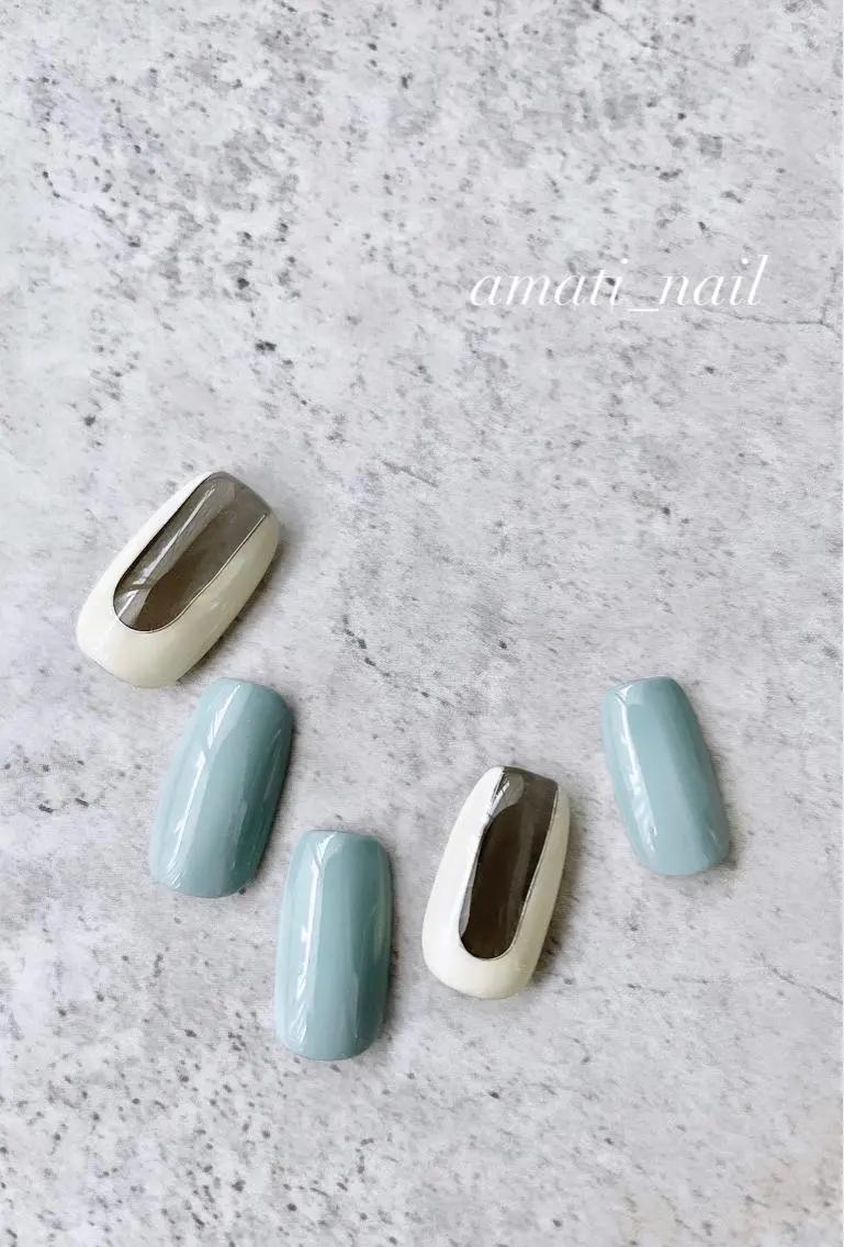 ネイル クリアネイル フットネイル ジェルネイル グラデーション マグネットネイル ハンドネイル amati_nail TAKAKOのネイルデザイン