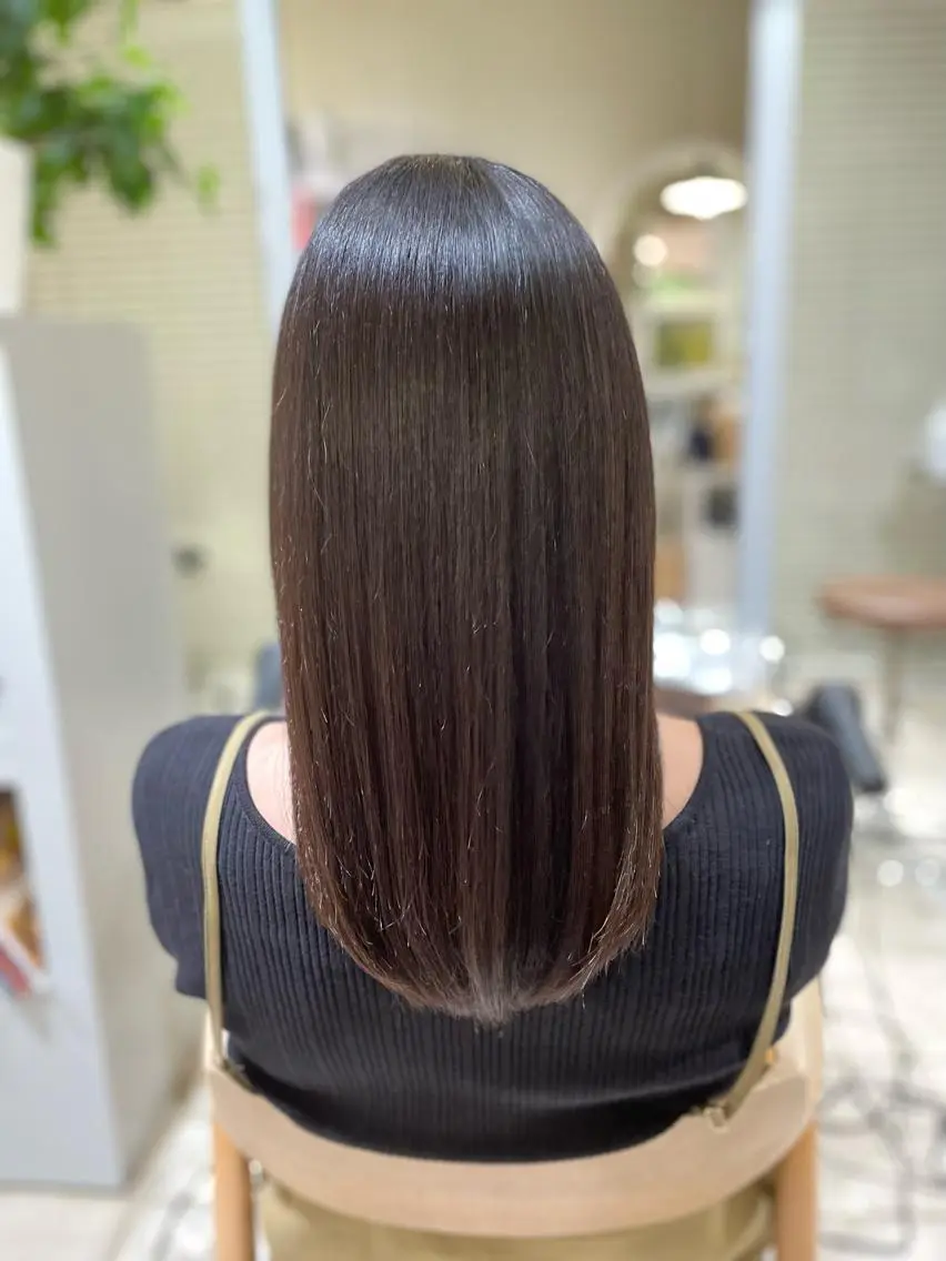 ロング パーマ カット 縮毛矯正 トリートメント 萩原 琳之祐のヘアスタイル