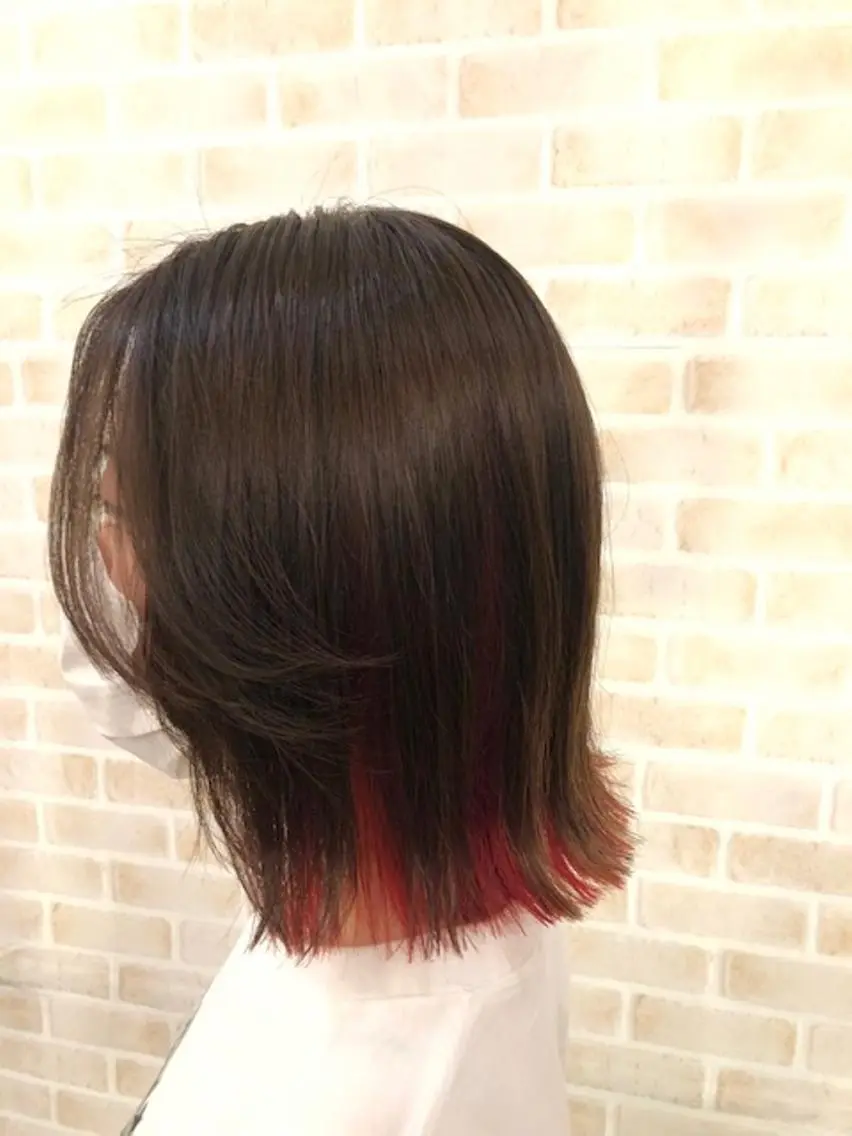 カラー ミディアム カット ヘアカラー 東中野🥇美容室 FLOW東中野店のヘアスタイル