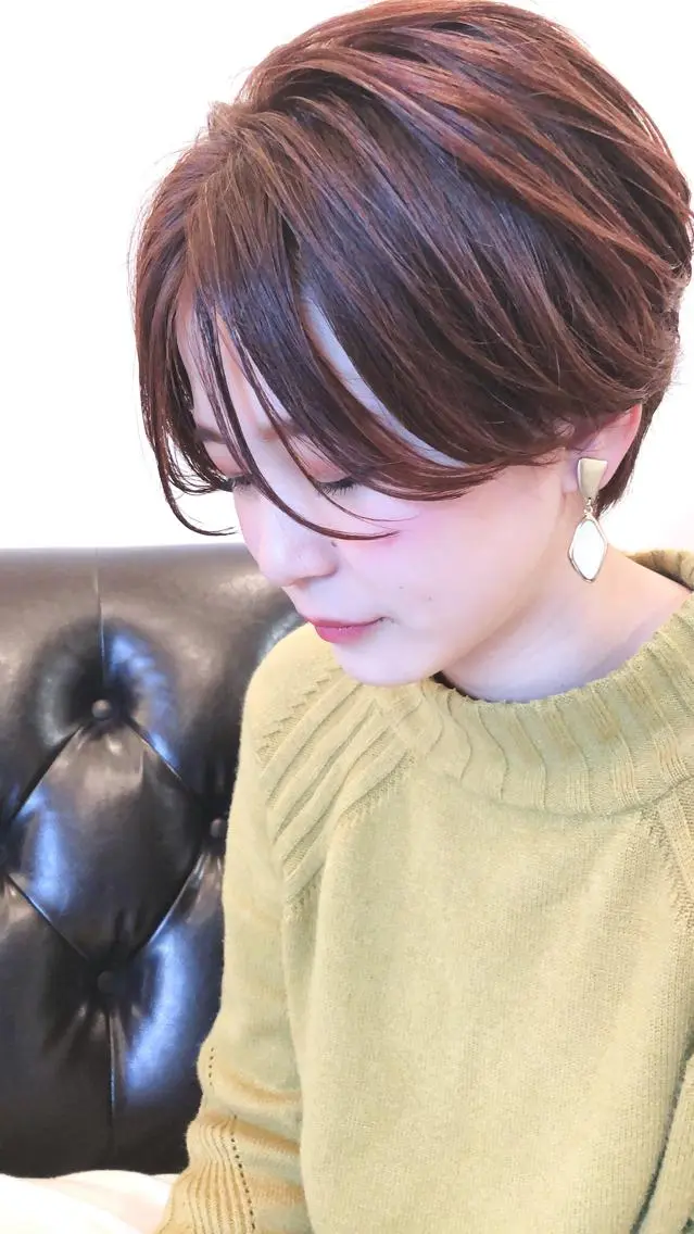 ショート ヘアカラー トリートメント ❇️代表❇️TERU ✂︎のヘアスタイル