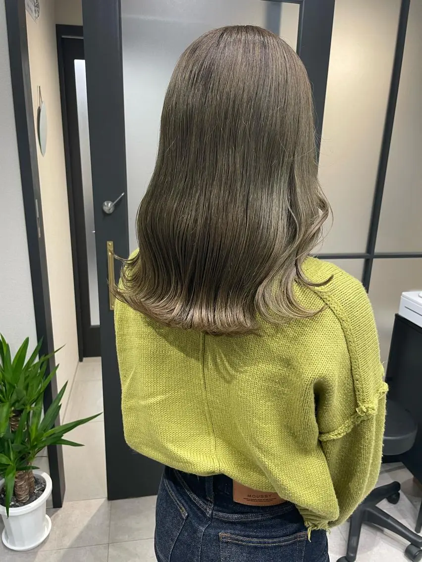 ロング カラー カット ヘアカラー トリートメント 髪質改善will hairdesignのヘアスタイル