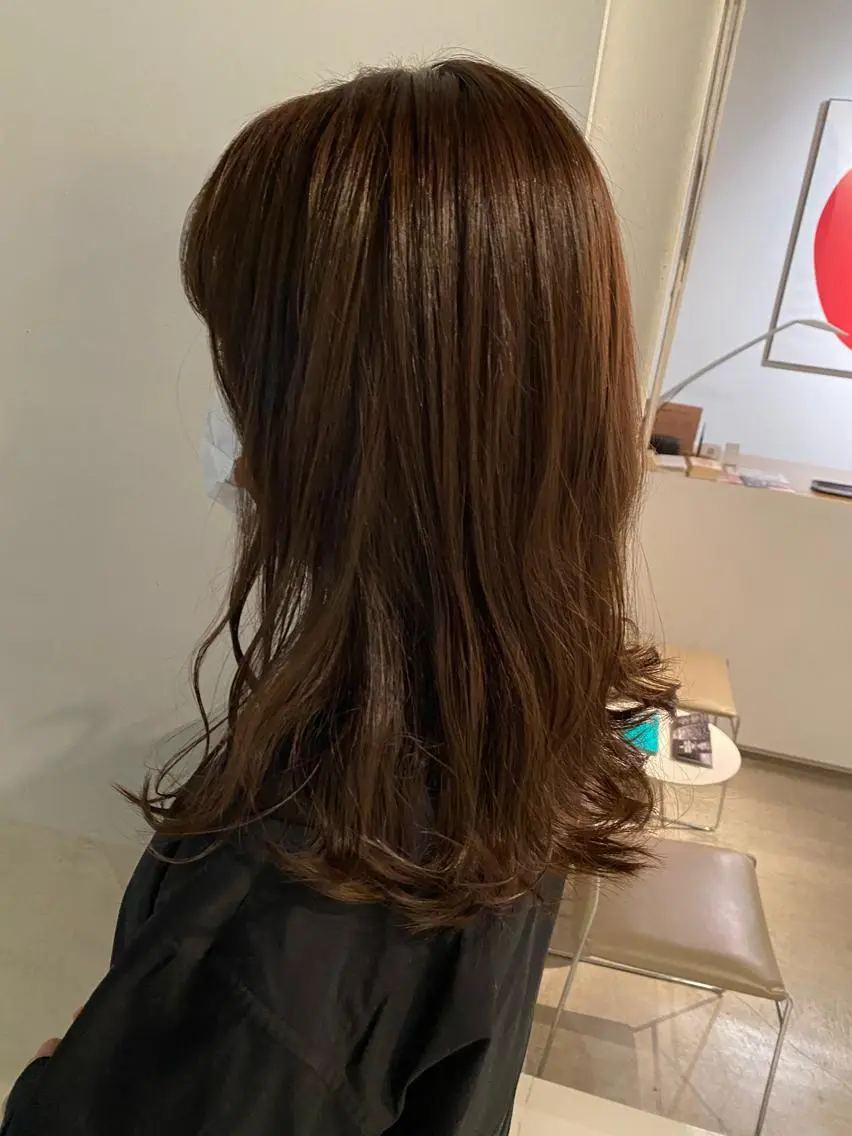 セミロング ヘアカラー &72 takiのヘアスタイル