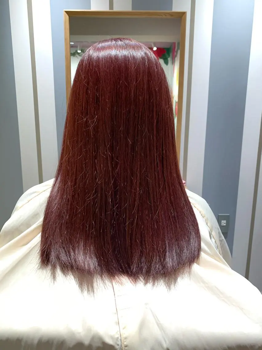 セミロング カラー 韓国スタイル🇰🇷 annaのヘアスタイル