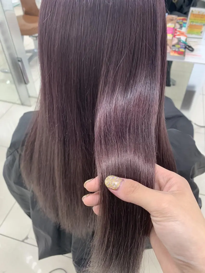 ロング カラー 中沢梨々花 🎀透明感カラーのヘアスタイル