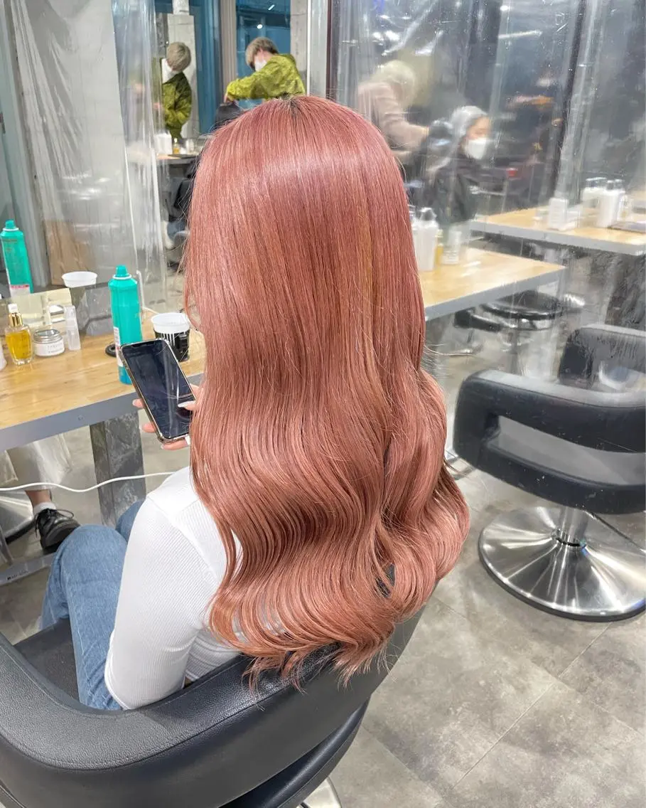 ロング カラー ヘアカラー トリートメント ヘッドスパ ヘアセット 赤み消しカラー 🍀JUNKIのヘアスタイル