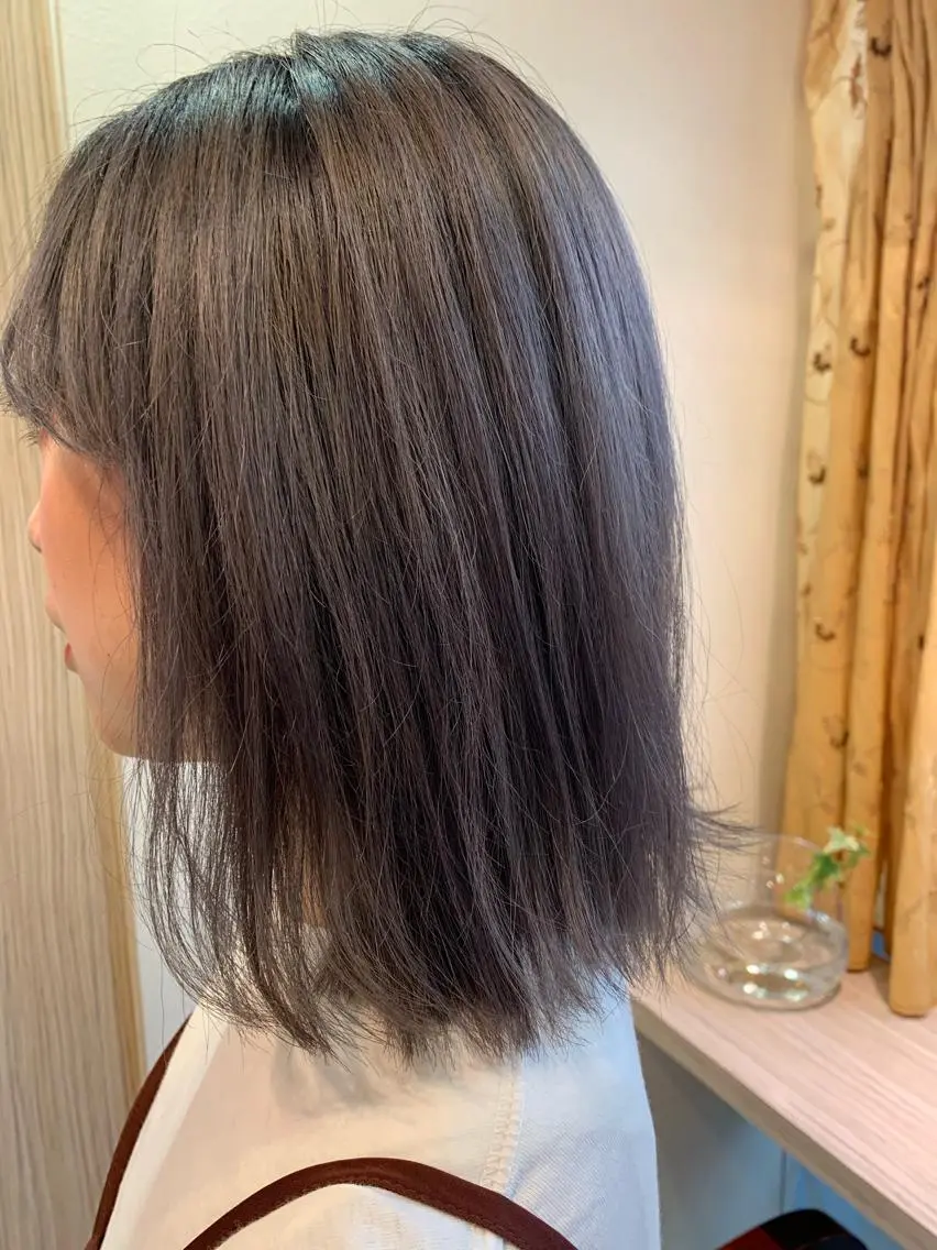 セミロング ヘアカラー トリートメント ヘアセット 🌸スタイリスト 山浦美恵のヘアスタイル
