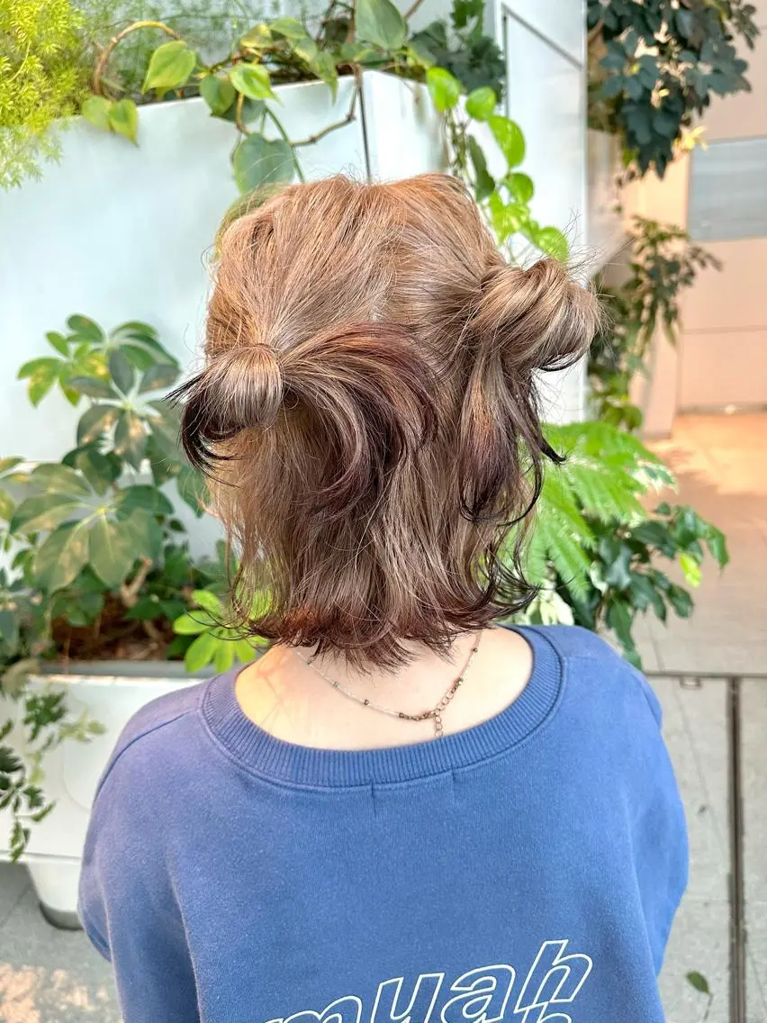 ショート ヘアカラー トリートメント 東北No.1完全個室 💐梶谷社長のヘアスタイル