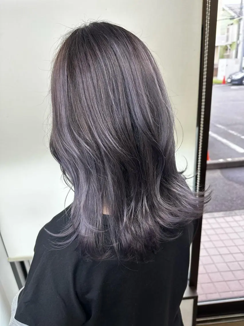 ミディアム カラー カット ヘアカラー トリートメント ブリーチカラー🫧 森　凪沙のヘアスタイル