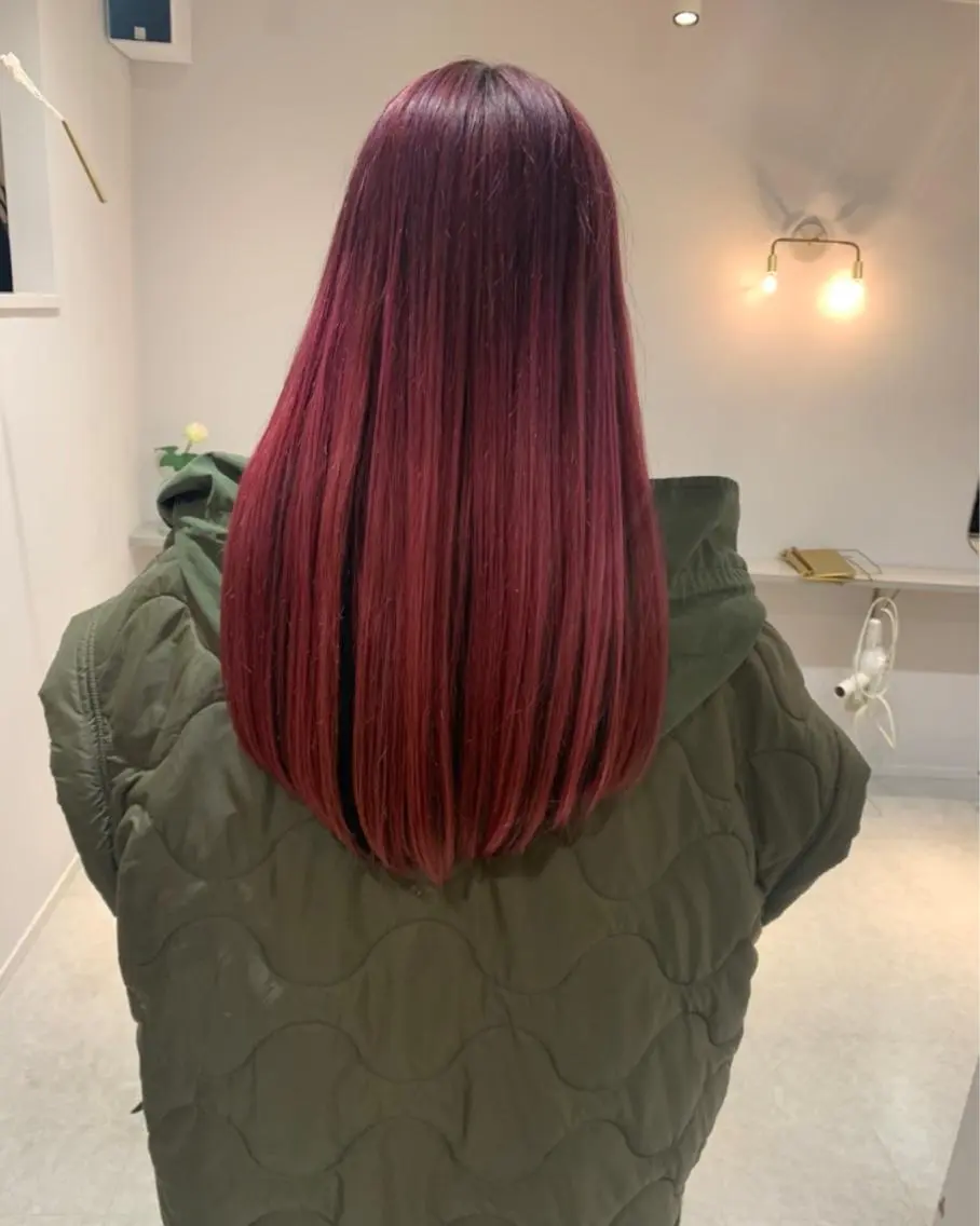 ロング カラー カット ヘアカラー KAWATOKO MISUZUのヘアスタイル
