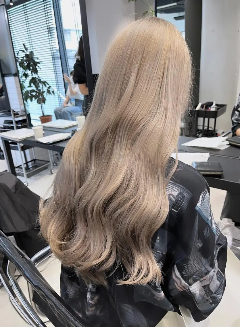 ロング カット ヘアカラー トリートメント 🌫️大人韓国ヘア 🌫️naoyaのヘアスタイル
