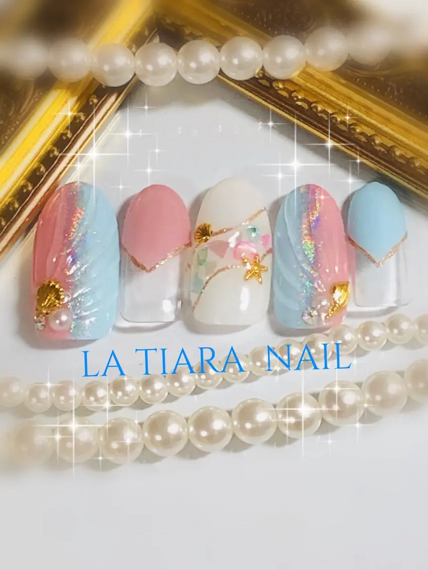 ネイル ハンドネイル Blue bird  nailのネイルデザイン