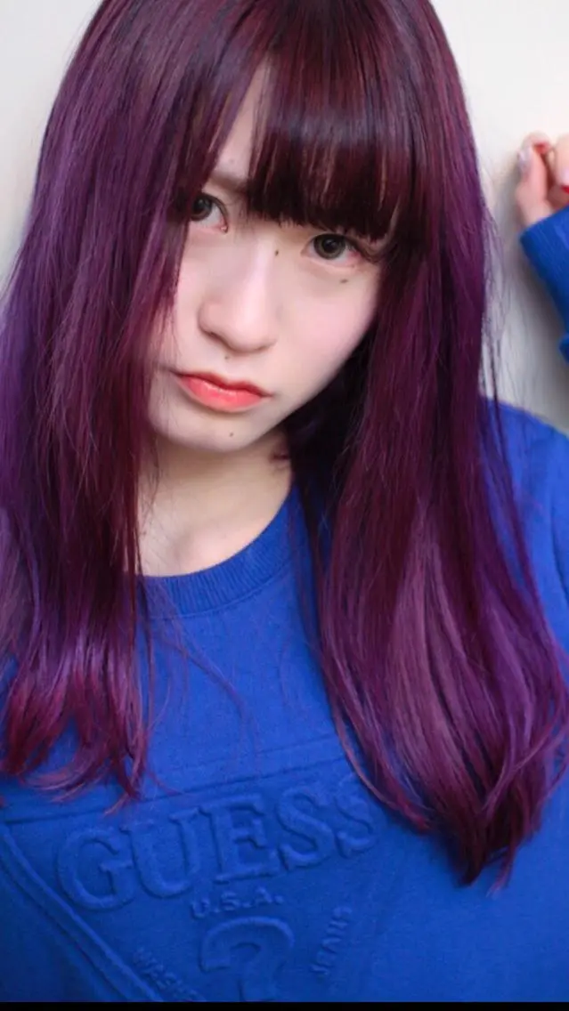 ロング カラー ダブルカラー カット ヘアカラー トリートメント 山本 芳喜のヘアスタイル