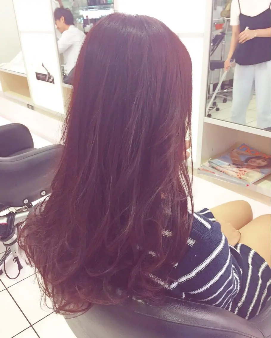 セミロング ロング カラー ピンクカラー 青木 茂樹⭐️ 透明感カラーのヘアスタイル