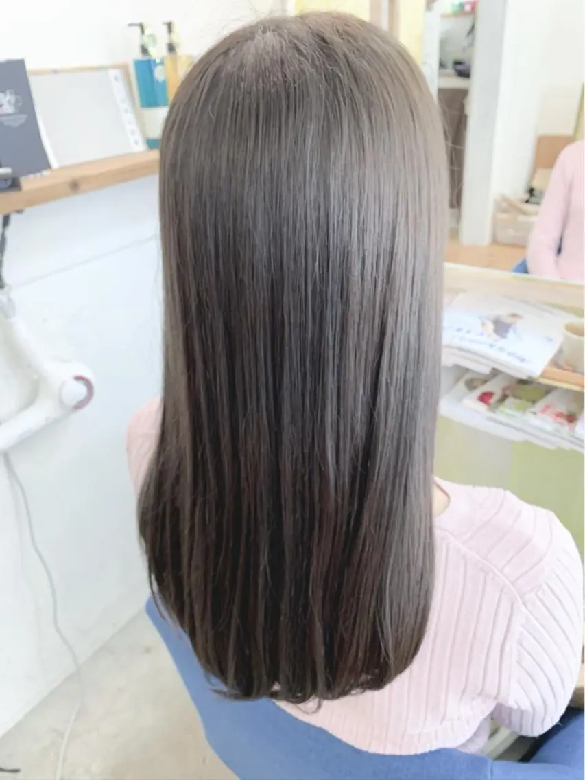 ロング カラー 【髪質改善】【美髪】 【ツヤ髪】ほしのちりのヘアスタイル
