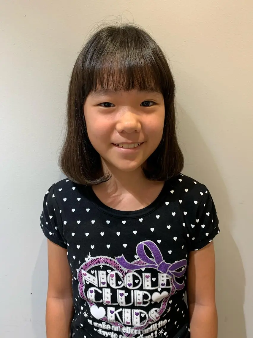 ミディアム 学生 高橋 沙希のヘアスタイル