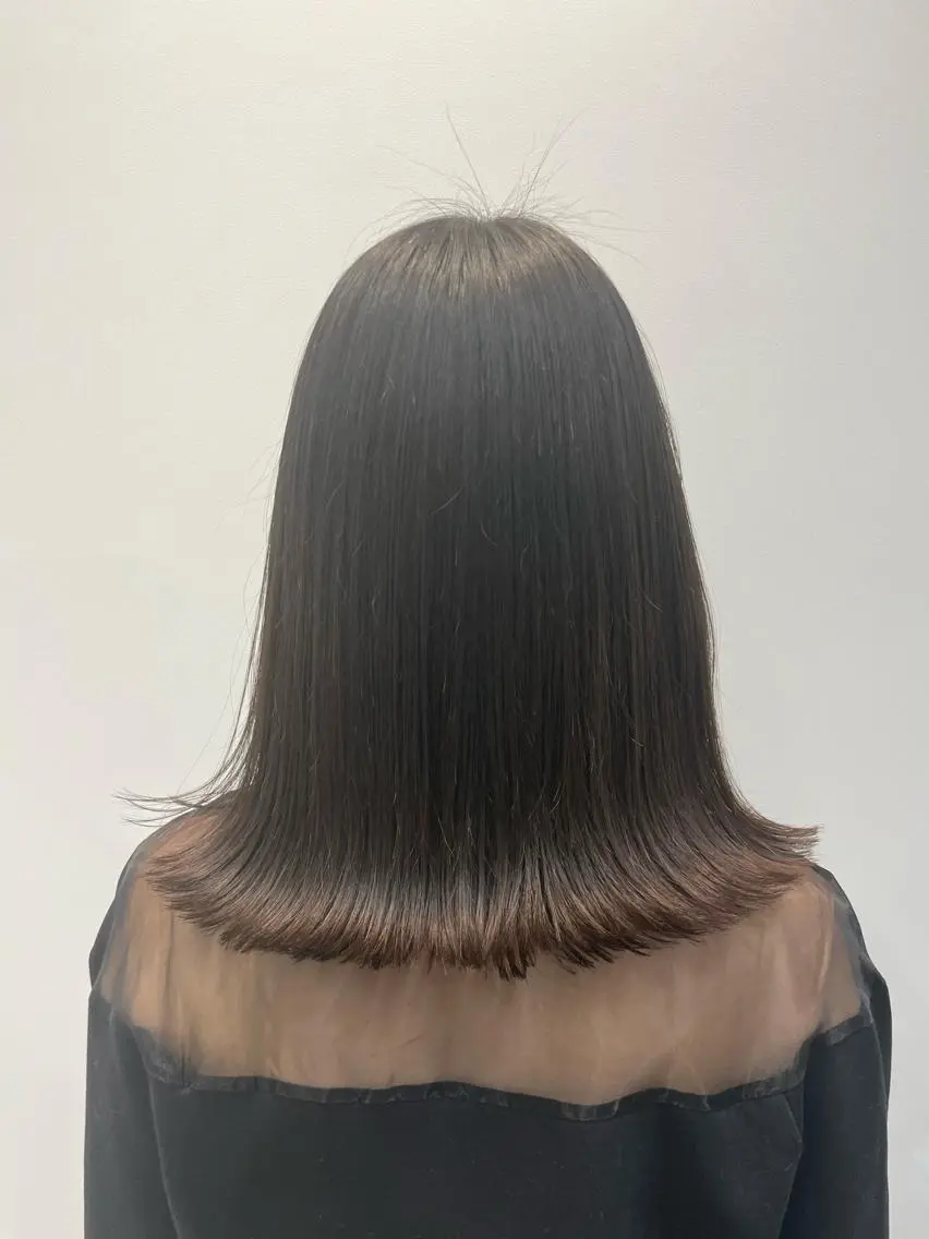 ミディアム 表参道レイヤーカット 髪質改善山岸季生のヘアスタイル