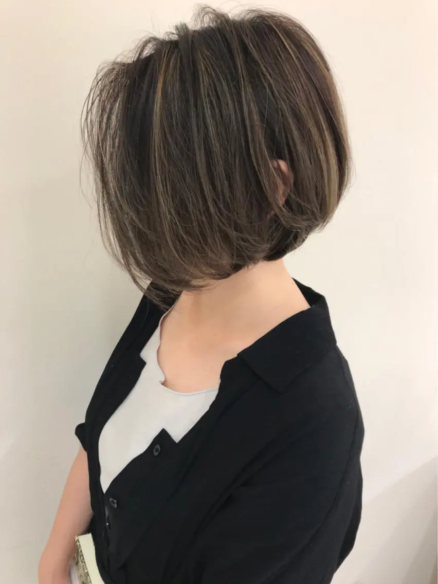 ショート カラー 【髪質改善】 梅田　聡のヘアスタイル