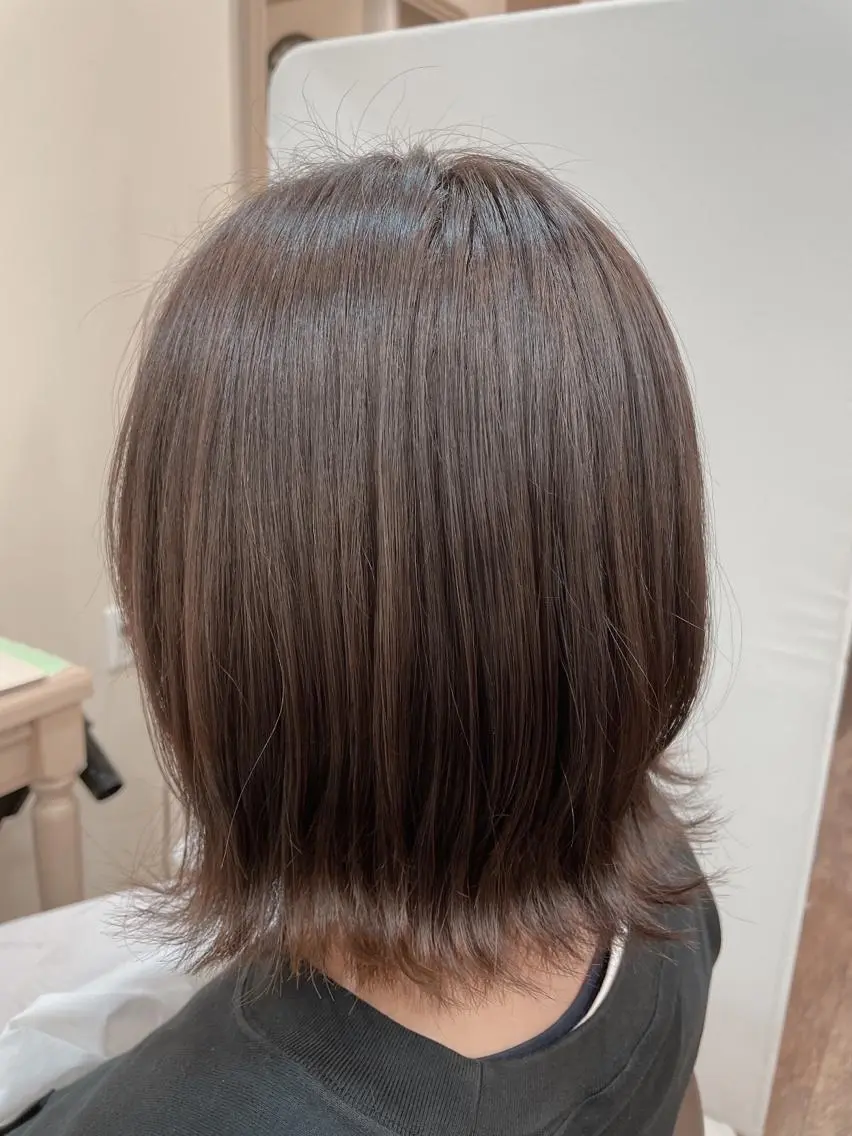 ショート ボブ 外ハネヘア メンズパーマ🌀/ 中村郁未のヘアスタイル