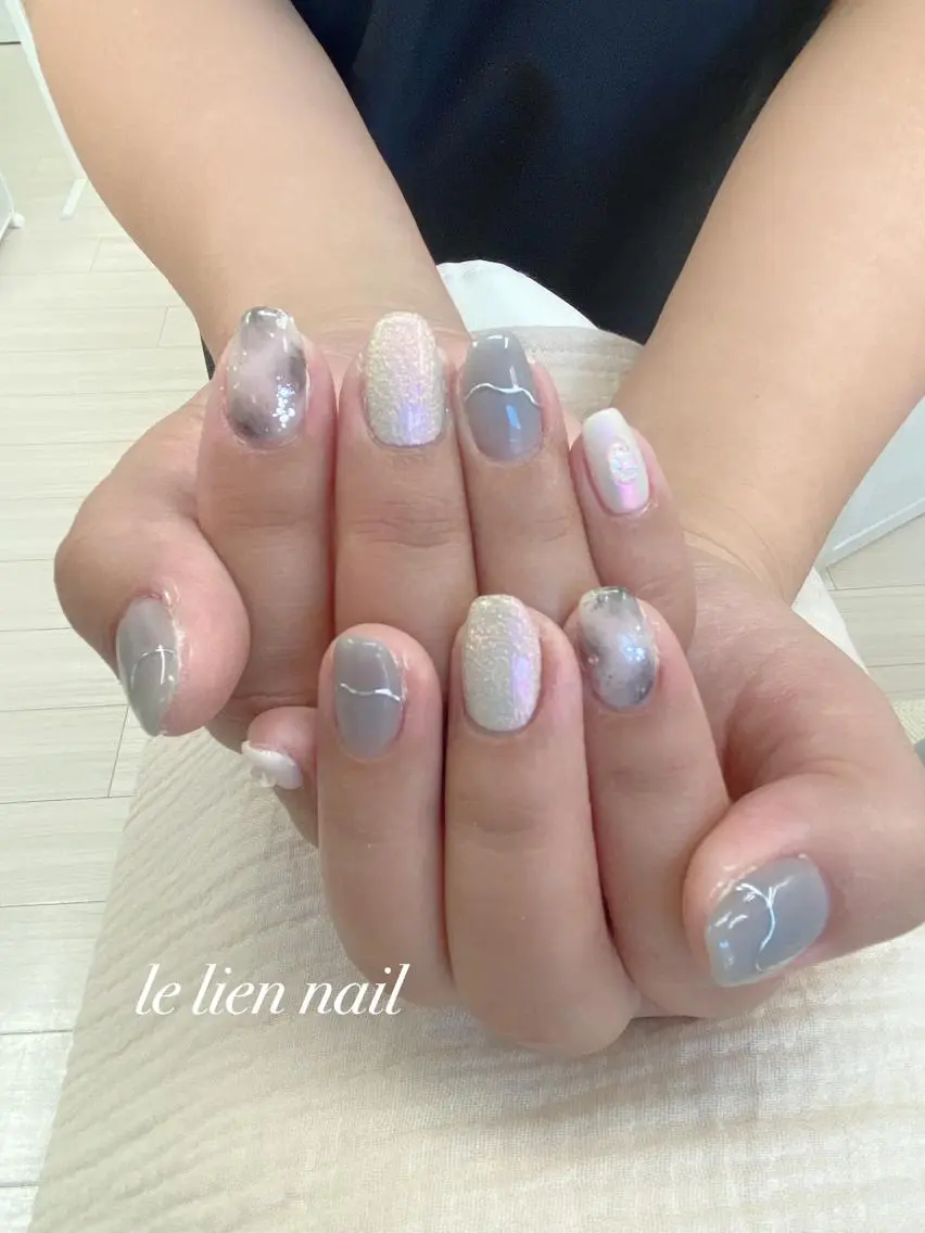 ネイル アートネイル ミラーネイル le lien nailのネイルデザイン