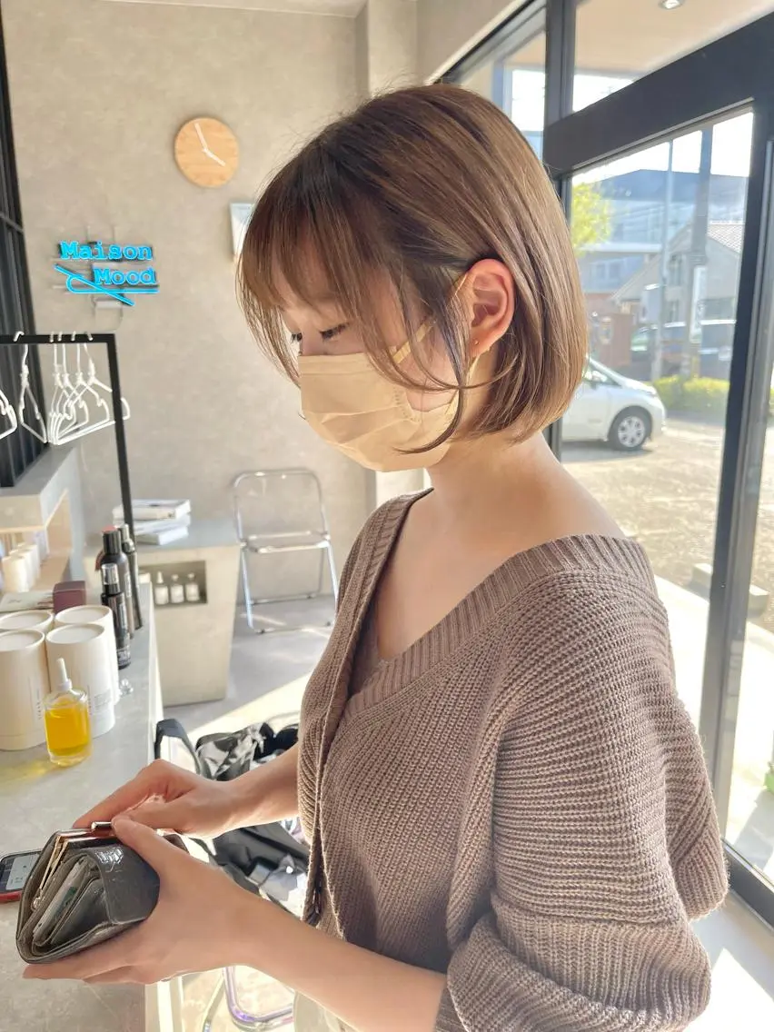 ショート カラー カット ヘアカラー トリートメント 一ノ瀬 暁のヘアスタイル