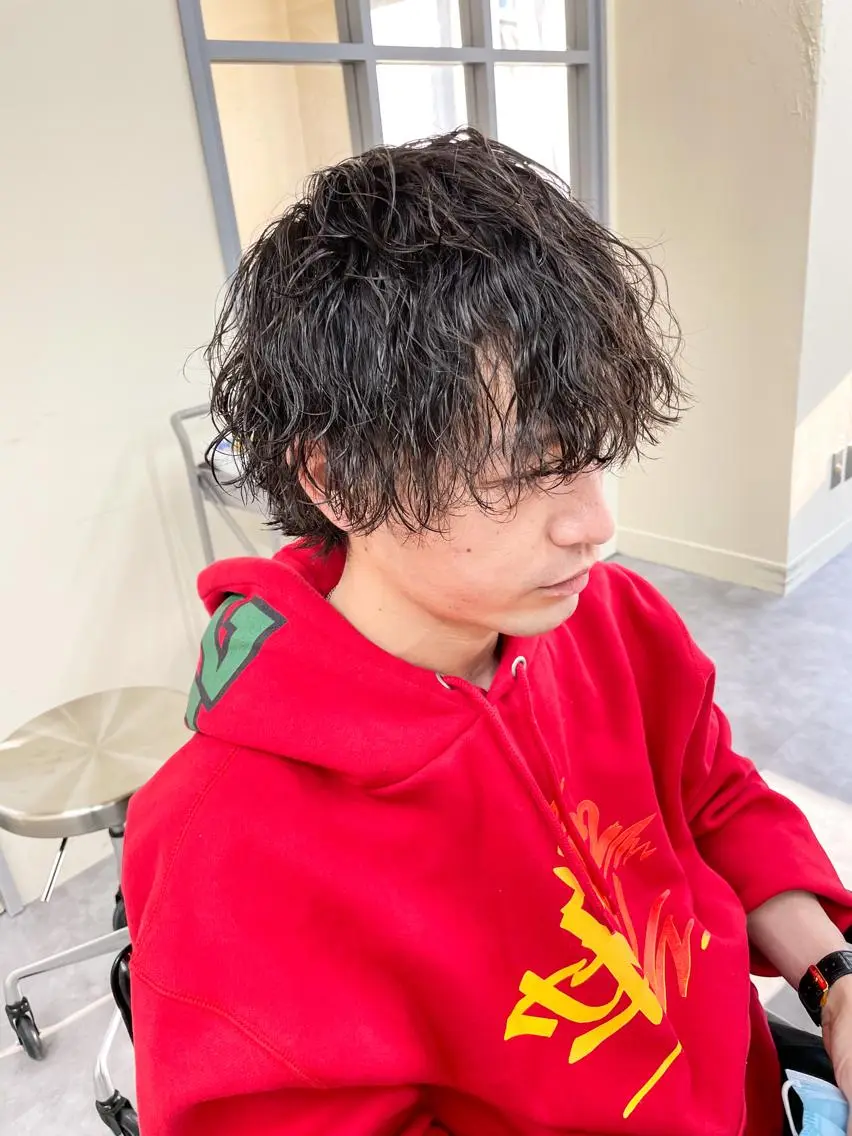 ショート パーマ メンズ カット パーマ メンズパーマ メンズ特化ryoのヘアスタイル