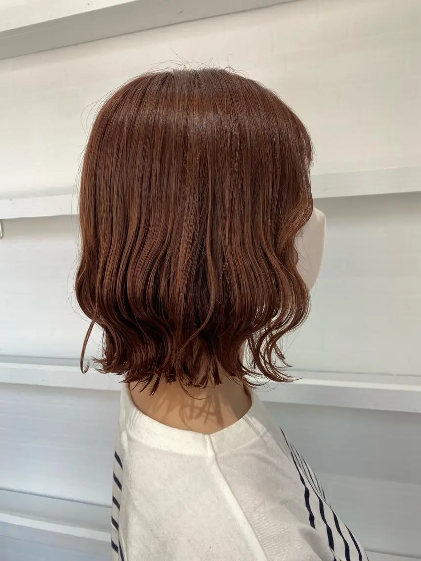 ミディアム カラー 竹内 柚子のヘアスタイル