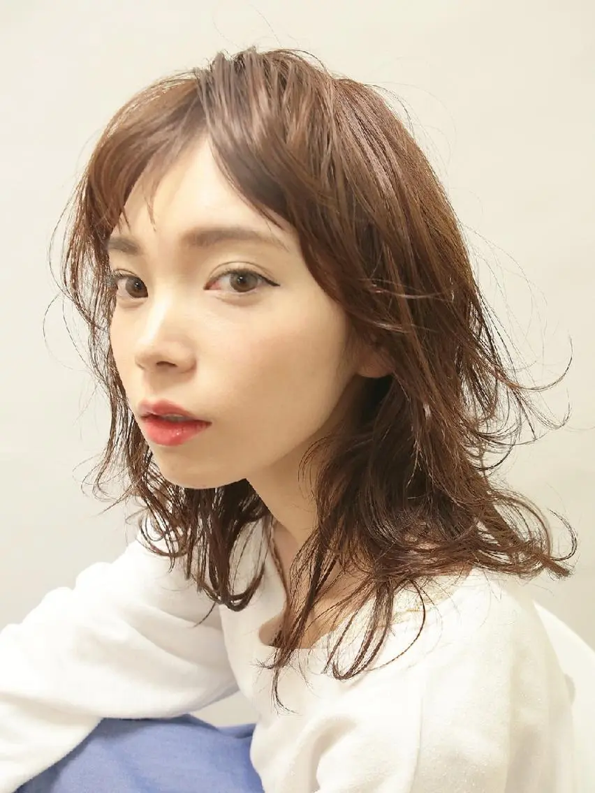 セミロング パーマ カラー 【名古屋】モデル募集 arisaのヘアスタイル