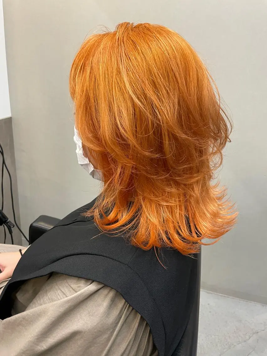 ミディアム カラー ヘアカラー トリートメント 福永速人 /メンズパーマのヘアスタイル
