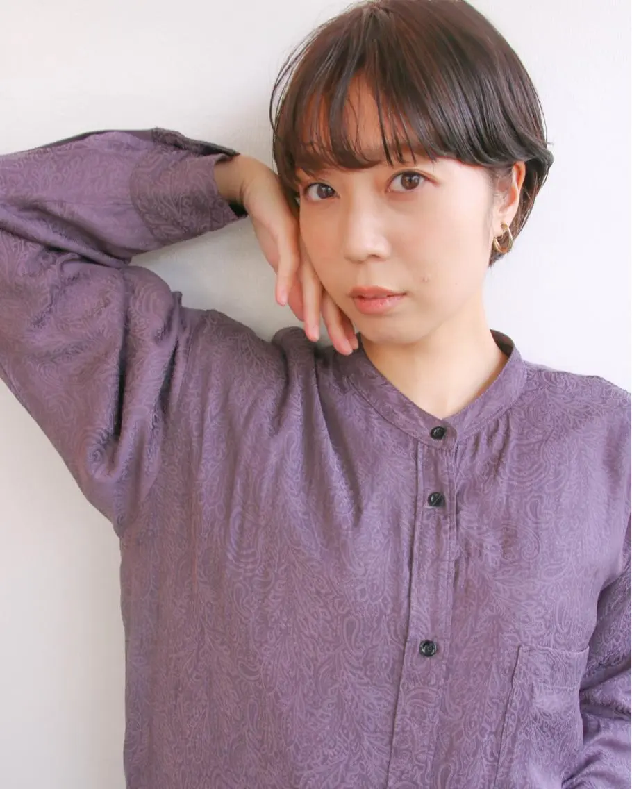 ショート カット ヘアカラー トリートメント 中屋恵美⁑透明感 カラー⁑ナチュラルのヘアスタイル