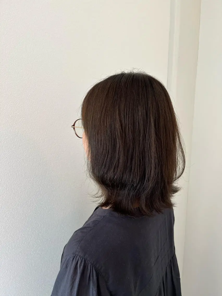ミディアム カラー アッシュ ベージュカラー ブリーチ ケアブリーチ ダブルカラー 🌼あんなtrend color🌼のヘアスタイル
