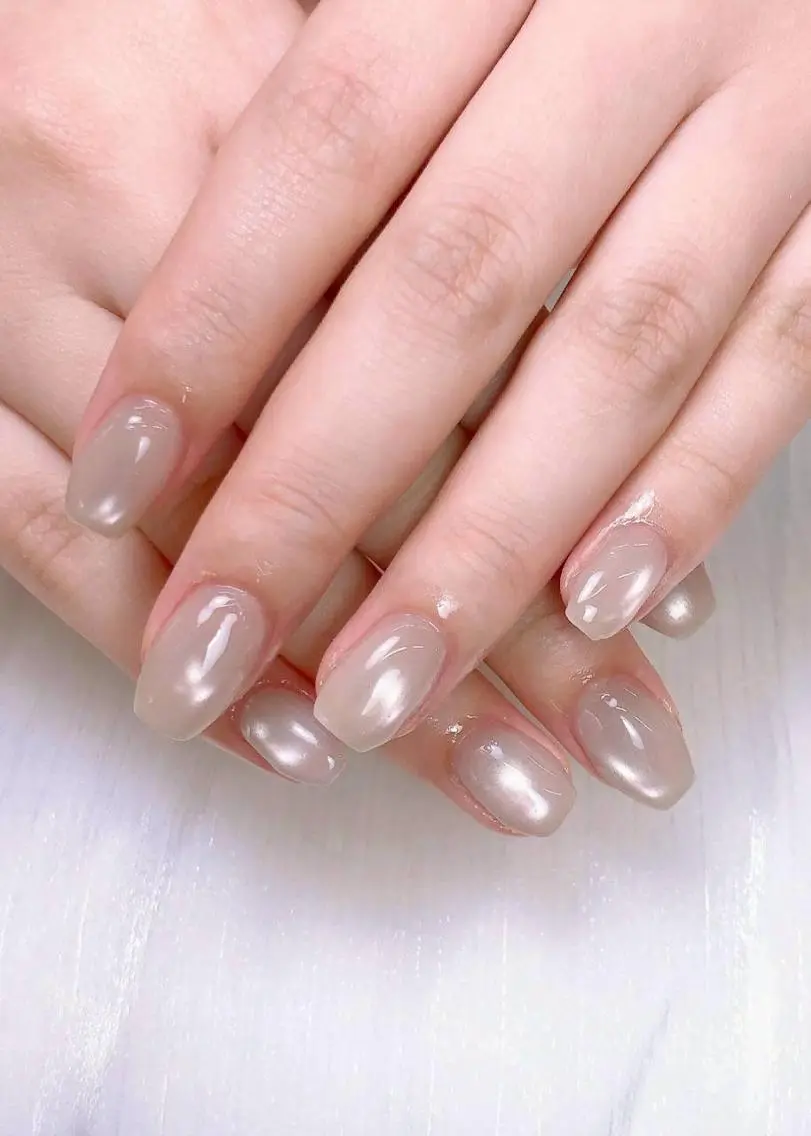 ネイル ジェルネイル 韓国ネイル パラジェル ワンホンネイル ハンドネイル Mihana Nails.*♡のネイルデザイン