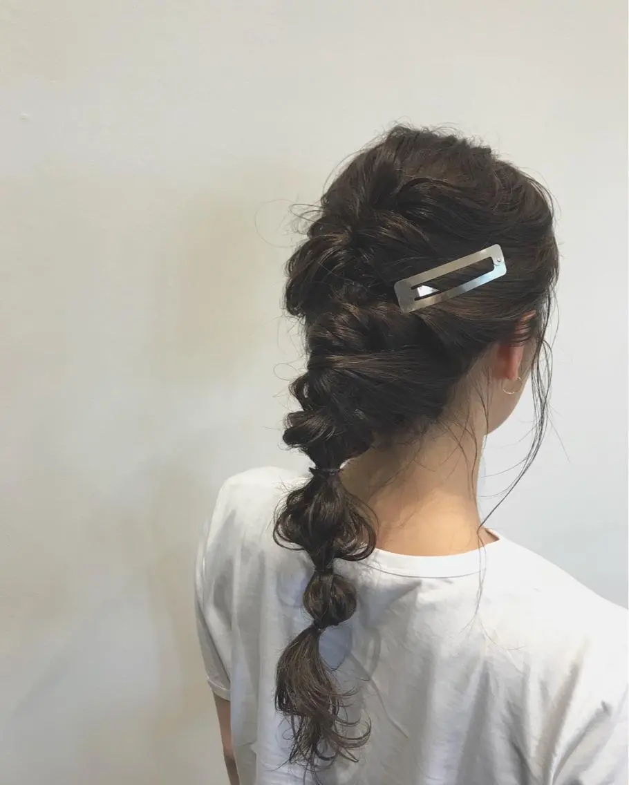 ロング カラー パーマ ヘアアレンジ くるくるパーマ aikoのヘアスタイル