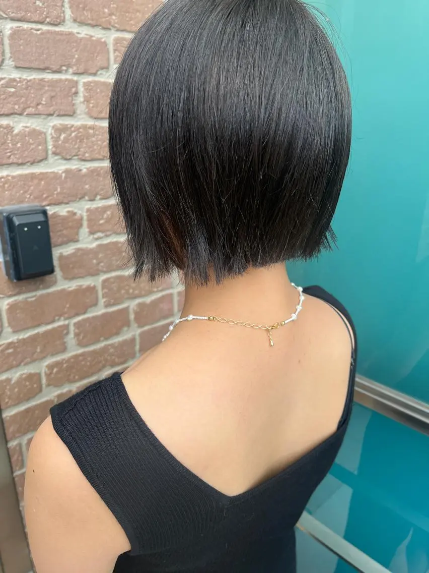 ショート カラー パーマ ヘアアレンジ メンズ キッズ ネイル マツエク・マツパ アイブロウ メンズパーマ ブラウンカラー ケアカラー 透明感カラー ピンクカラー 久木原 ゆりのヘアスタイル
