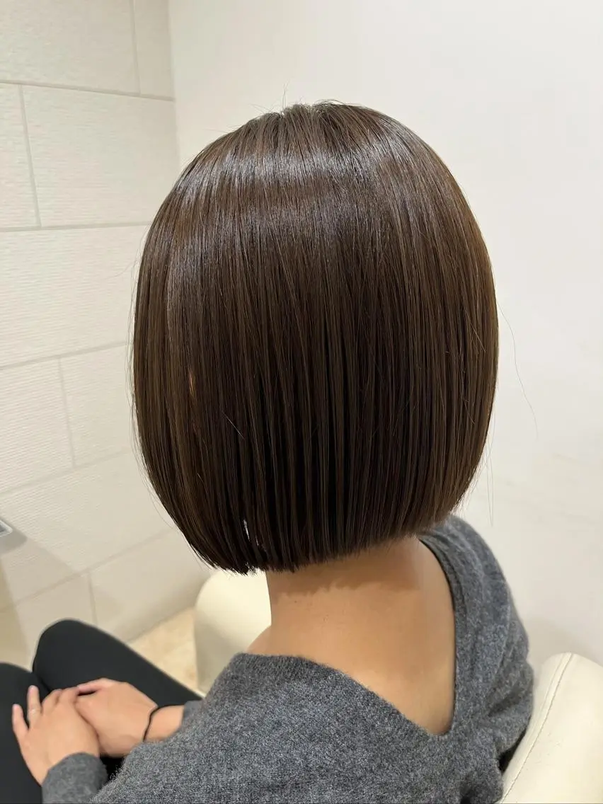 カラー ヘアカラー ツヤ・透明感カラー 🫧緑区/万葉のヘアスタイル